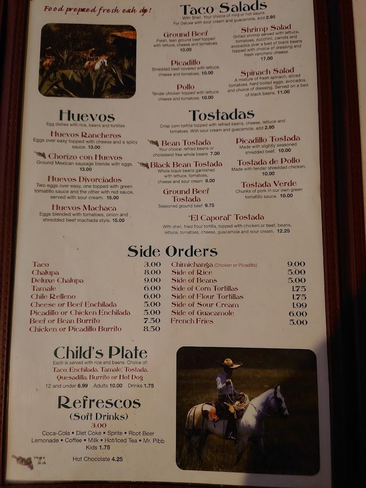 El Caporal Sunriver Menu image 4